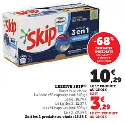 U Express SKIP Lessive offre