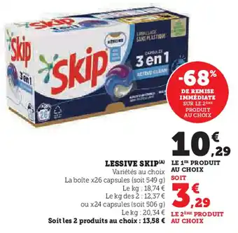 U Express SKIP Lessive offre