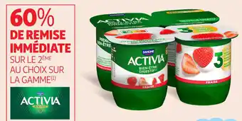 Auchan Supermarché ACTIVIA Sur la gamme offre