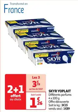 Auchan Supermarché SKYR YOPLAIT offre