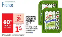 Auchan Supermarché APÉRIVRAIS Saveurs de provence offre