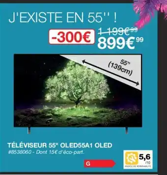 Costco Téléviseur 55" Oled55a1 Oled offre