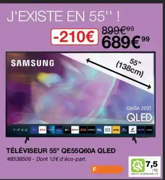 Costco Téléviseur 55" Qe55q60a Qled offre