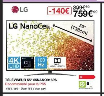 Costco Téléviseur 55" 55NANO916PA offre