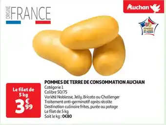 Auchan Supermarché AUCHAN Pommes de terre de consommation offre