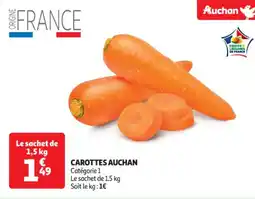 Auchan Supermarché AUCHAN Carottes offre