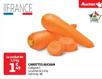 Auchan Supermarché AUCHAN Carottes offre