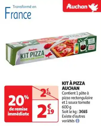 Auchan Supermarché AUCHAN Kit à pizza offre