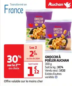 Auchan Supermarché AUCHAN Gnocchi à poêler offre