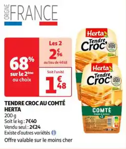 Auchan Supermarché HERTA Tendre croc au comté offre