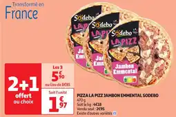 Auchan Supermarché SODEBO Pizza la pizz jambon emmental offre