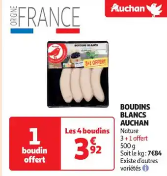 Auchan Supermarché AUCHAN Boudins blancs offre