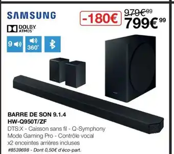 Barre De Son 9.1.4 Hw-Q950t/Zf