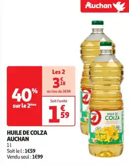 Auchan Supermarché AUCHAN Huile de colza offre