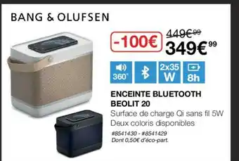 Costco Enceinte Bluetooth Beolit 20 offre