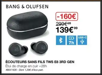 Costco écouteurs Sans Fils TWS E8 3RD Gen offre