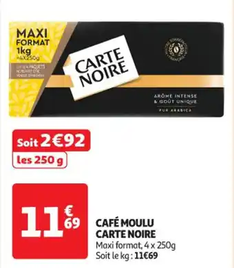 Auchan Supermarché CARTE NOIRE Café moulu offre