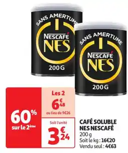 Auchan Supermarché NESCAFÉ Café soluble nes offre