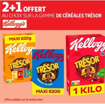 Auchan Supermarché KELLOGG'S Sur la gamme de céréales trésor offre