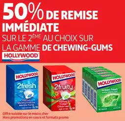 Auchan Supermarché HOLLYWOOD Sur la gamme de chewing-gums offre