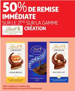 Auchan Supermarché LINDT CRÉATION Sur la gamme offre