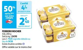 Auchan Supermarché FERRERO ROCHER offre