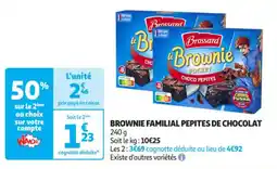 Auchan Supermarché BROSSARD Brownie familial pepites de chocolat offre