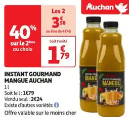 Auchan Supermarché AUCHAN Instant gourmand mangue offre