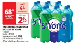 Auchan Supermarché ST YORRE Eau minérale naturelle gazeuse offre