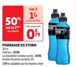 Auchan Supermarché POWERADE Ice storm offre