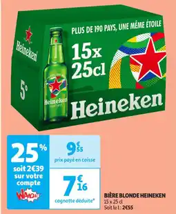 Auchan Supermarché HEINEKEN Bière blonde offre