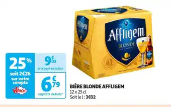 Auchan Supermarché AFFLIGEM Bière blonde offre