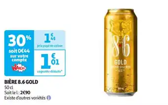 Auchan Supermarché 8.6 GOLD Bière offre