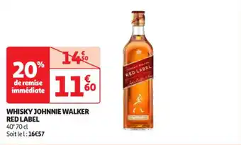 Auchan Supermarché RED LABEL Whisky johnnie walker offre