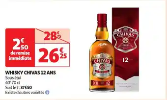 Auchan Supermarché CHIVAS Whisky 12 ans offre