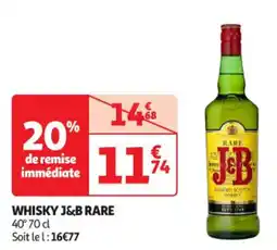 Auchan Supermarché J&B Whisky rare offre