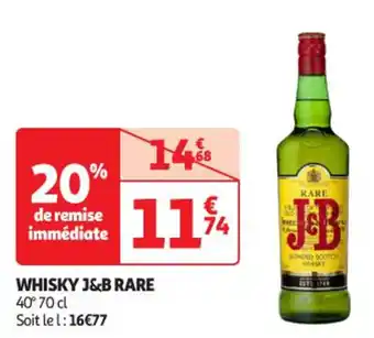 Auchan Supermarché J&B Whisky rare offre