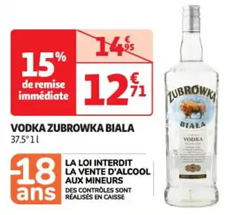 Auchan Supermarché ZUBROWKA Vodka biala 3 offre