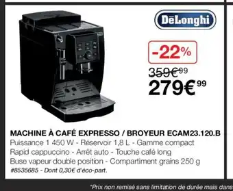 Costco Machine A Café Expresso / Broyeur Ecam23, 120.B offre