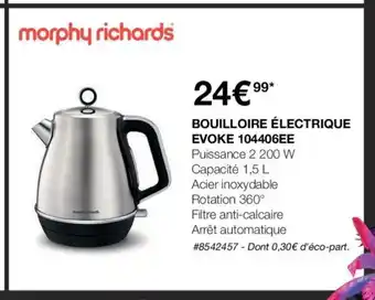 Costco Bouilloire électrique Evoke 104406EE offre