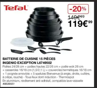 Costco Batterie De Cuisine 15 Piéces Ingenio Exception L6749502 offre