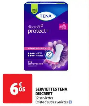 Auchan Supermarché TENA Serviettes discreet offre