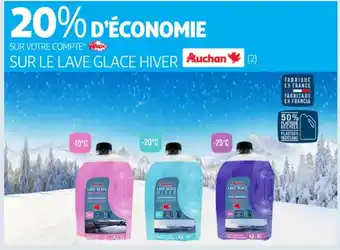 Auchan Supermarché AUCHAN Sur le lave glace hiver offre