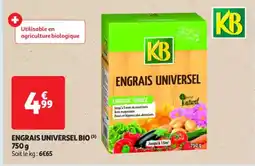 Auchan Supermarché KB Engrais universel bio offre