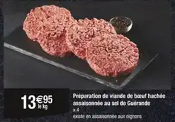 Carrefour Préparation de viande de bœuf hachée assaisonnée au sel de Guérande offre