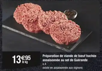 Carrefour Préparation de viande de bœuf hachée assaisonnée au sel de Guérande offre