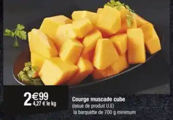 Carrefour Courge muscade cube offre