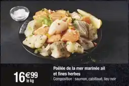 Carrefour Poêlée de la mer marinée ail et fines herbes offre