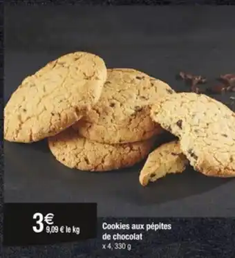 Carrefour Cookies aux pépites de chocolat offre