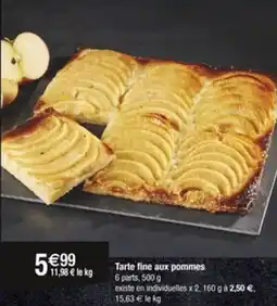 Carrefour Tarte fine aux pommes offre